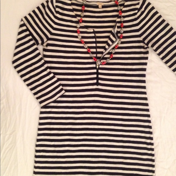 J. Crew Dresses & Skirts - J. Crew Nautical Navy & White Stripped Dress